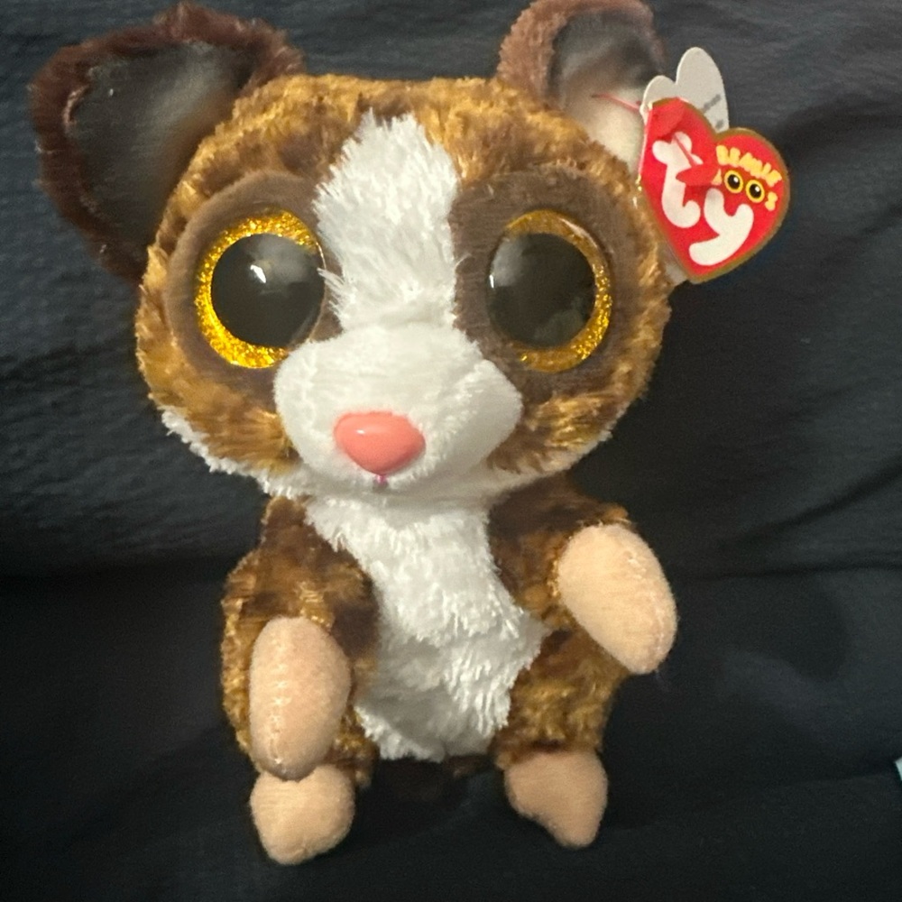 NWT TY Beanie Boos 6" BINKY Bush Baby Plush Boo Gold Glitter Eyes Bushbaby NEW